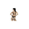 Ensemble soutien-gorge harnais et string porte-jarretelles 
